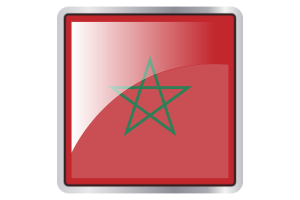 Morocco Flag Square icon flag