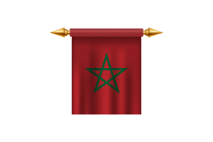 Morocco Royal Emblem flag