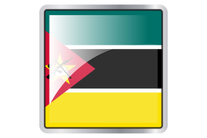 Mozambique Flag Square icon flag