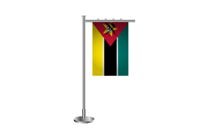 3d Mozambique Standing Flag flag