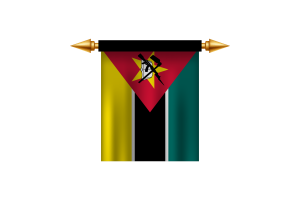 Mozambique Royal Emblem flag