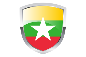 National Flag of Myanmar Clipart flag