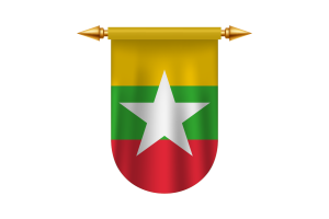 Myanmar Flag Emblem Vector Images flag