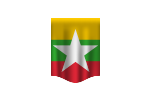 Myanmar Flag Banner flag