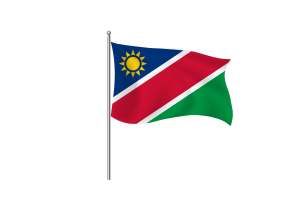 Namibia Flag Clipart flag