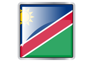 Namibia Flag Square icon flag