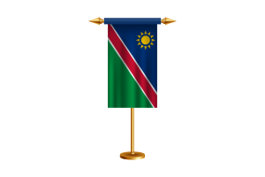 Namibia Ceremonial Flag Vector Free flag