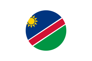 Namibia Flag Circle Vector Free flag