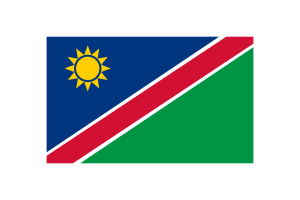 Namibia Flag Triangle Vector Illustration flag