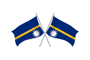 Nauru Waving Friendship Flag flag