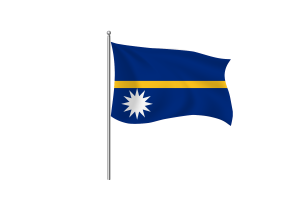 Nauru Flag Clipart flag
