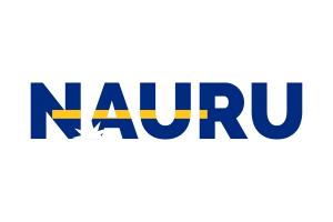 Nauru Text Art flag