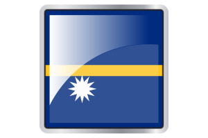 Nauru Flag Square icon flag