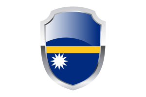 Nauru Shield Logo flag