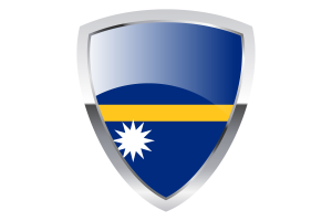 Nauru Shield Flag flag