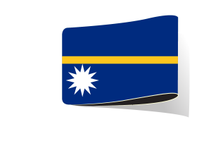 Nauru Flag Illustration Clipart flag