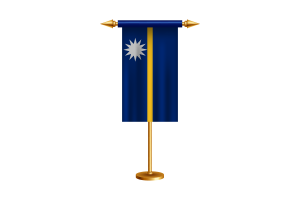 Nauru Ceremonial Flag Vector Free flag
