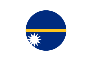 Nauru Flag Circle Vector Free flag