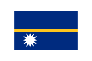 Nauru Flag Triangle Vector Illustration flag