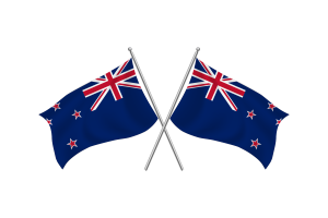 New Zealand Waving Friendship Flag flag