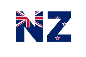 New Zealand Country Code flag