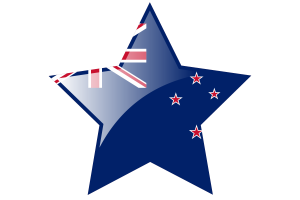 New Zealand Flag Star Icon flag