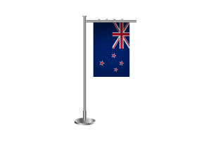 3d New Zealand Standing Flag flag