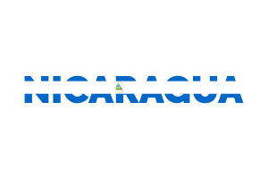 Nicaragua Text Art flag