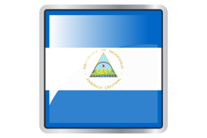 Nicaragua Flag Square icon flag