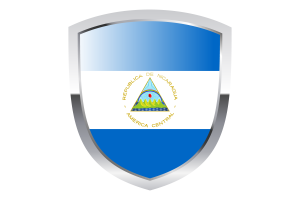 National Flag of Nicaragua Clipart flag