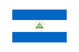 Nicaragua Flag Triangle Vector Illustration flag