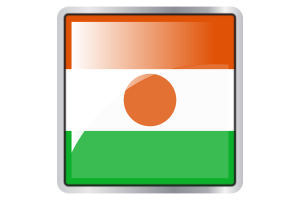 Niger Flag Square icon flag