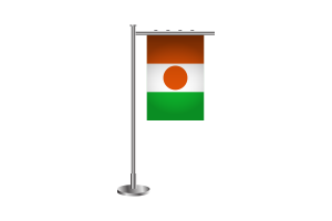 3d Niger Standing Flag flag