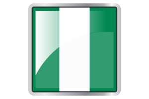 Nigeria Flag Square icon flag