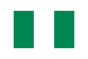 Nigeria Flag Triangle Vector Illustration flag