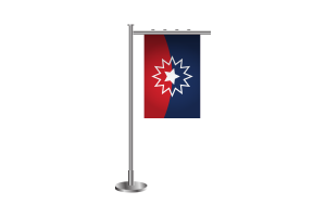3d Juneteenth Standing Flag flag