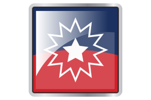Juneteenth Flag Square icon flag