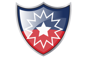 Shield with Flag of Juneteenth flag