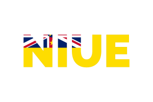 Niue Text Art flag