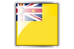 Niue Flag Square icon flag