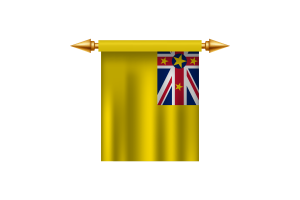 Niue Royal Emblem flag