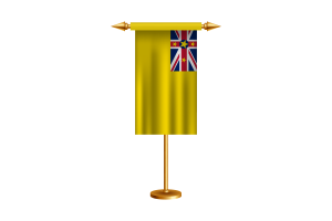 Niue Ceremonial Flag Vector Free flag