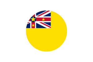 Niue Flag Circle Vector Free flag