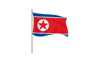 North Korea Flag Clipart flag