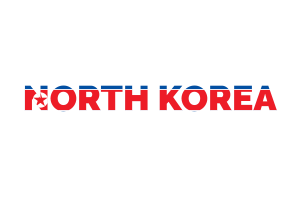 North Korea Text Art flag