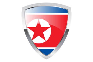 North Korea Shield Flag flag