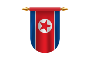 North Korea Flag Emblem Vector Images flag
