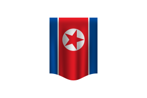 North Korea Flag Banner flag