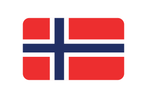 Norway Flag Triangle Rounded Shape flag