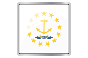 Rhode Island Flag Square icon flag
